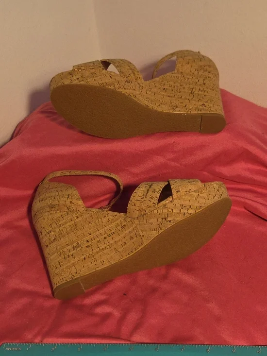 EUC Heather's Closet "The Randi" Cork Platform Sandals - Picture 7 of 7